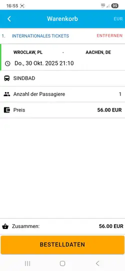 Warenkorb-Zusammenfassung